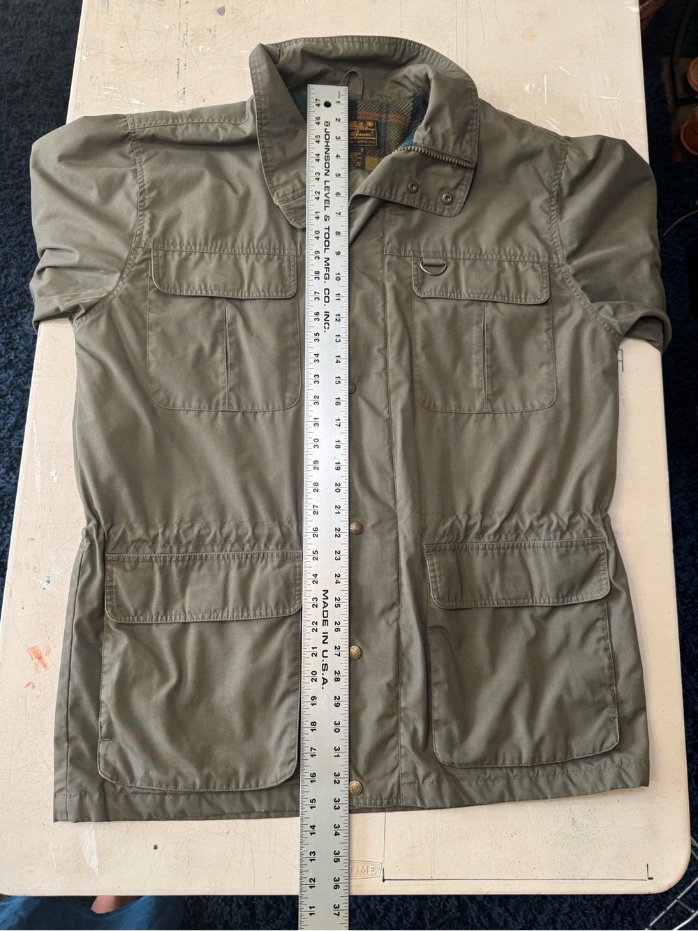 Eddie Bauer Wool Lined Mountain Parka Men’s L Olive Vintage Field Jacket - Picture 9 of 10